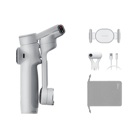  Insta360 Flow 2 Pro AI Tracker Bundle Stone Gray