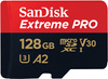 SANDISK EXTREME PRO microSDXC CARD 128GB 200/90 MB/s A2 C10 V30 UHS-I U3