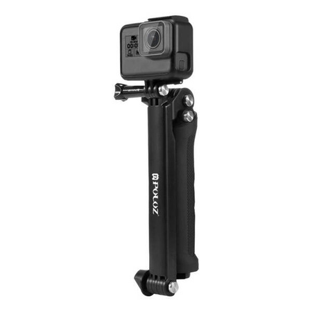 Puluz foldable Selfie Stick/Tripod for sports cameras PU202 black