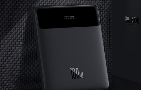 Powerbank Baseus Blade 20,000Mah, 2xUSB, 2xUSB-C + USB-C 100W cable (black)