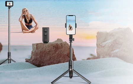 Telesin TE-RCSS-003 | Selfie-stick 130 cm with a tripod and remote control