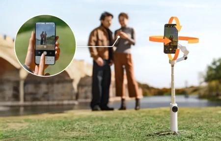 Insta360 Flow 2 Pro Creator Bundle | pierwszy gimbal AI zintegrowany z Apple DockKit | współpracuje z iPhone | zestaw kreatywny