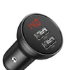 Baseus car charger with 24W display + Baseus Three Primary Colors 1.2m USB cable 3in1