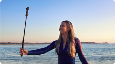 Insta360 Invisible Selfie Stick 114 cm | Satin White