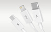 Baseus Superior Data USB fast charging cable for M+L+C 3.5A 1M(White)