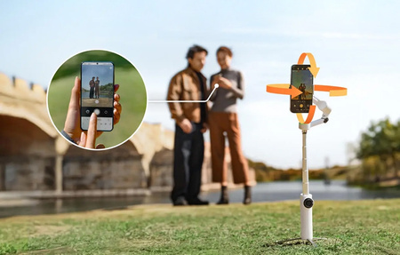  Insta360 Flow 2 Pro AI Tracker Bundle |Made for iPhone |zestaw szary