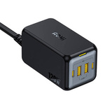 AOHI AOC-C006 120W wall charger, 2x USB-C, 2x USB-A (black)