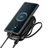 Baseus Qpow powerbank with Lightning cable, USB-C, USB, 20000mAh, 20W (black)