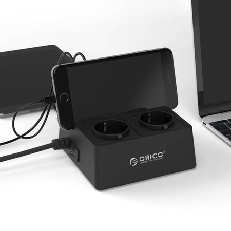 Orico power strip / hub 5x USB 2.4A 2500W (black)