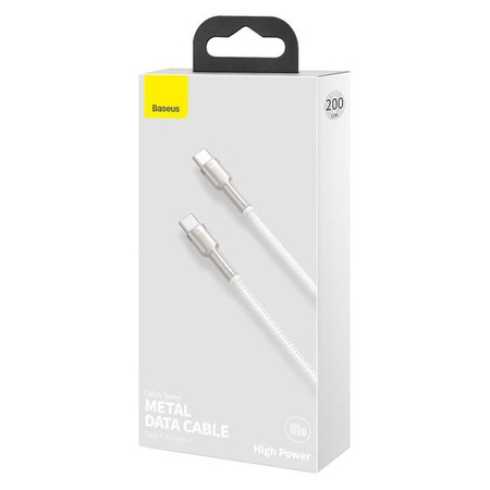 Baseus Cafule USB-C to USB-C cable, 100W, 2m (white)