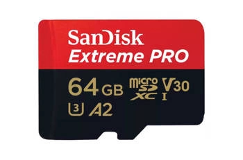 Karta SanDisk Extreme PRO microSDXC 64GB 200/90 MB/s A2 C10 V30 UHS-I U3