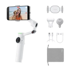 Insta360 Flow 2 Pro Creator Bundle | pierwszy gimbal AI zintegrowany z Apple DockKit | współpracuje z iPhone | zestaw kreatywny