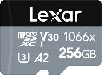 Lexar microSDXC SILVER 1066x UHS-I/U3/A2 R160/W120 (V30) 256GB