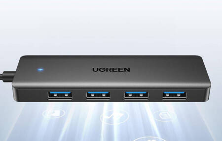 Adapter UGREEN 4w1 25851 Hub USB-A do 4x USB-A (czarny)