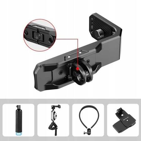 Adapter Uchwyt Mocowanie Poziom Pion Na 1/4"" + System Gopro Do Insta360 X4 / Pu982b