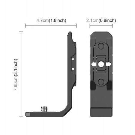 Adapter Uchwyt Mocowanie Poziom Pion Na 1/4"" + System Gopro Do Insta360 X4 / Pu982b