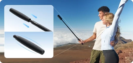 Insta360 85cm Invisible Selfie Stick with Sleeve - kijek 85cm z gumową rękojeścią