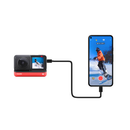 Insta360 One RS - kabele transmisyjne micro-USB Typ-C Android