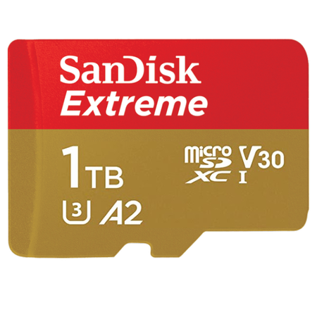 KARTA SANDISK EXTREME microSDXC 1 TB 190/130 MB/s A2 C10 V30 UHS-I U3