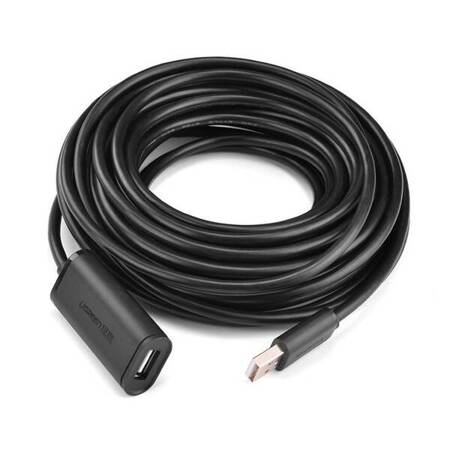 Kabel przedłużający USB 2.0 UGREEN US121, aktywny, 5m (czarny)