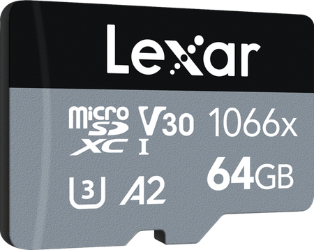 Lexar microSDHC SILVER 1066x UHS-I/U3/A2 R160/W70 (V30) 64GB