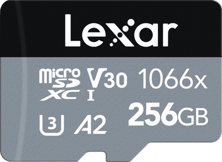 Lexar microSDXC SILVER 1066x UHS-I/U3/A2 R160/W120 (V30) 256GB