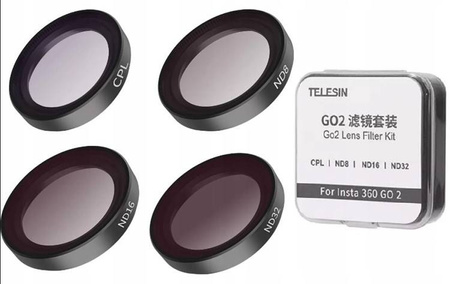 Zestaw 4 filtrów Telesin CPL+ND 8/16/32 do Insta360 GO 2 (IS-FLT-Go2)