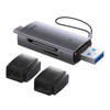 Czytnik kart pamięci Baseus Lite Series SD/TF, USB + USB-C (szary)